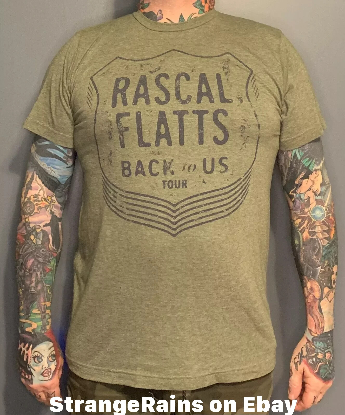 Custom Rascal Flatts Song Shirt Rascal Flatts Back To Us 2018 Tour Band Shirt T Shirt (Large) Country ...