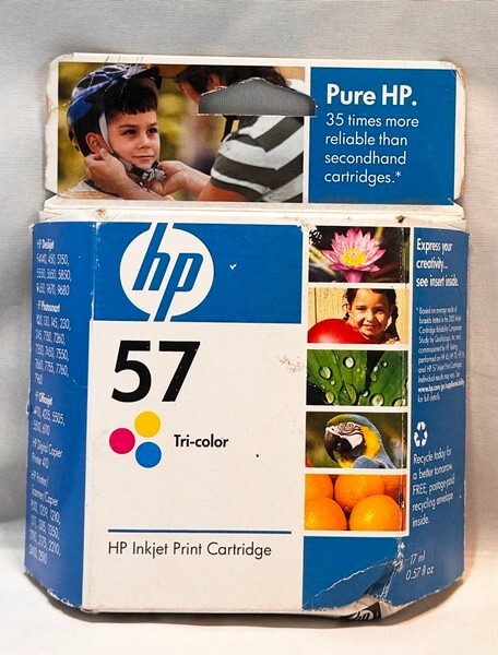 C6657AN (57) - Cartouche jet d'encre HP recyclée CMY (500 pages)
