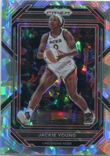 2023 Panini Prizm WNBA JACKIE YOUNG Cracked Ice #121 LAS VEGAS ACES