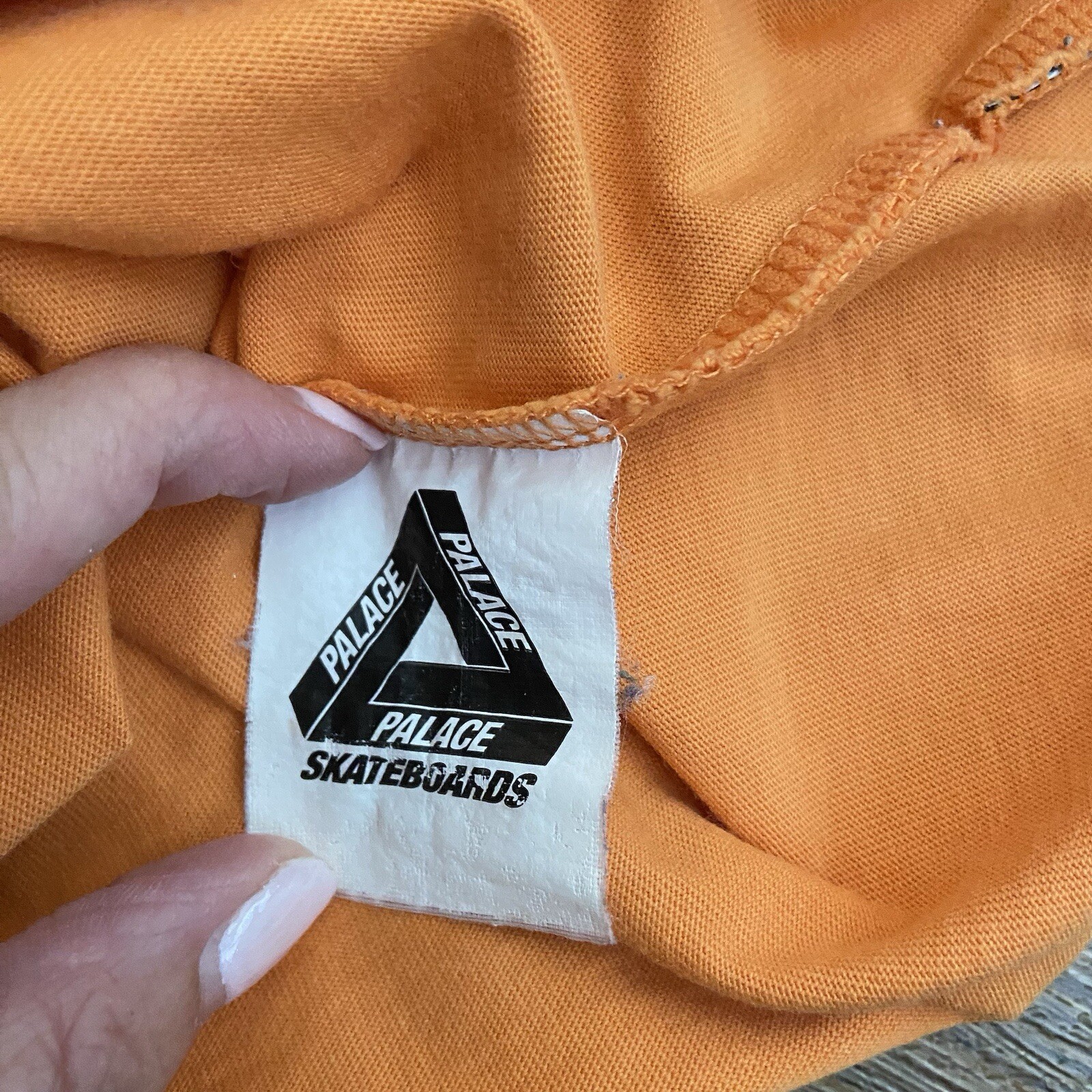 Palace 'Basically A T-Shirt’ Terracotta Orange Logo Tee Size Small thumbnail 4