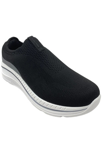 Easy Spirit Women's Parks Sneakers Light Black/White