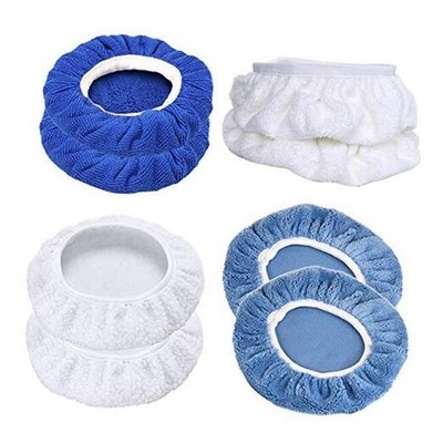  7 & 8 Inches Car Polisher Waxers Bonnet Set,Buffer Bonnets Soft Microfiber 