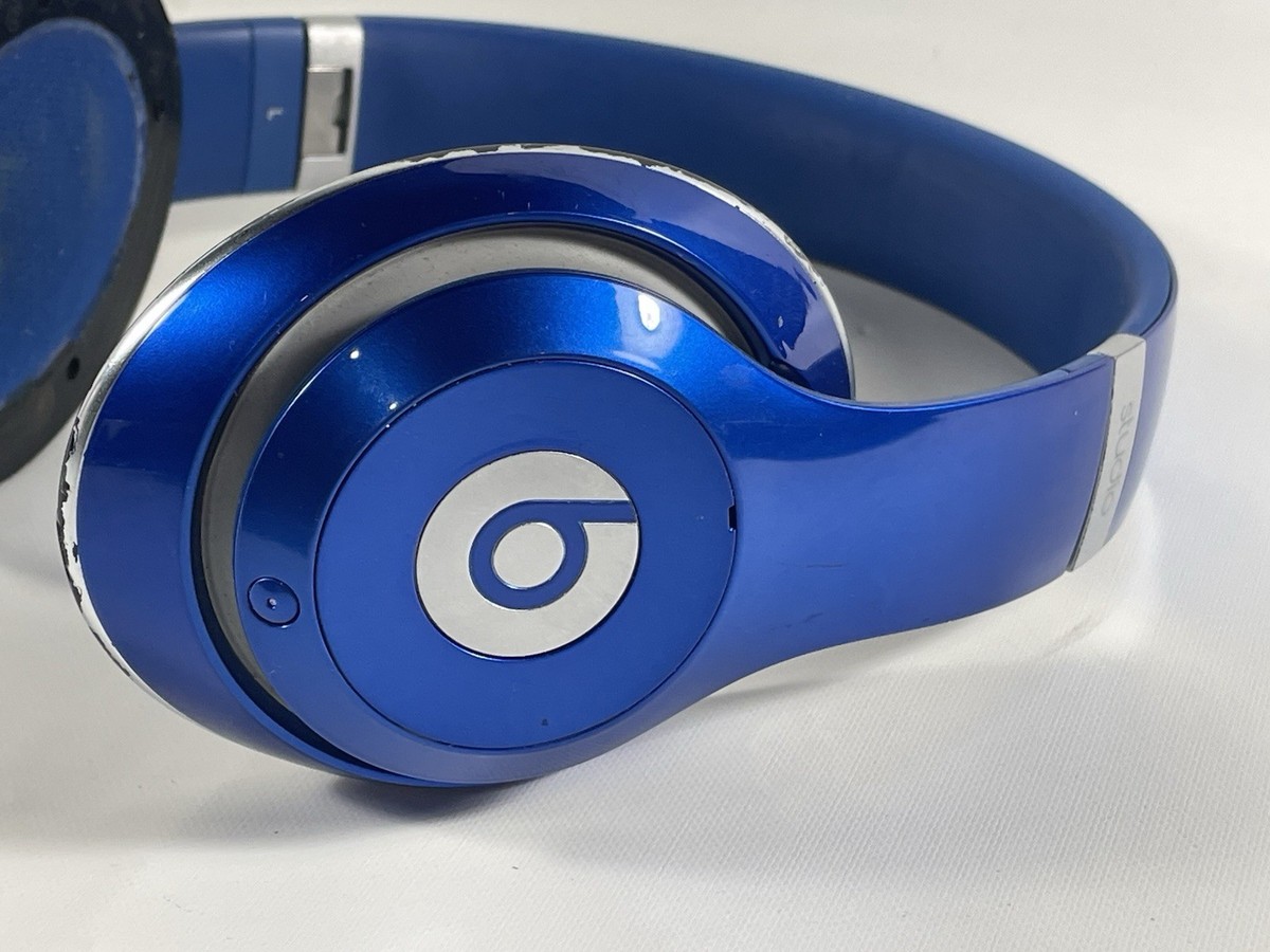 Beats B0501 Studio Wireless Headphone Noise Cancelling Blue W/Case