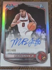 MIKEL BROWN JR 2025-26 BOWMAN U CHROME 1ST True Silver REFRACTOR AUTO #d 061/499