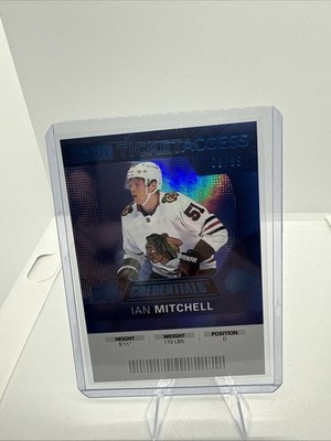 2021-22 Upper Deck Credentials - 2020-21 Debut Ticket Access Ian Mitchell...