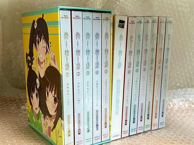 Monogatari Series Bakemonogatari Nisemonogatari Blu-ray Complete Set Box Japan