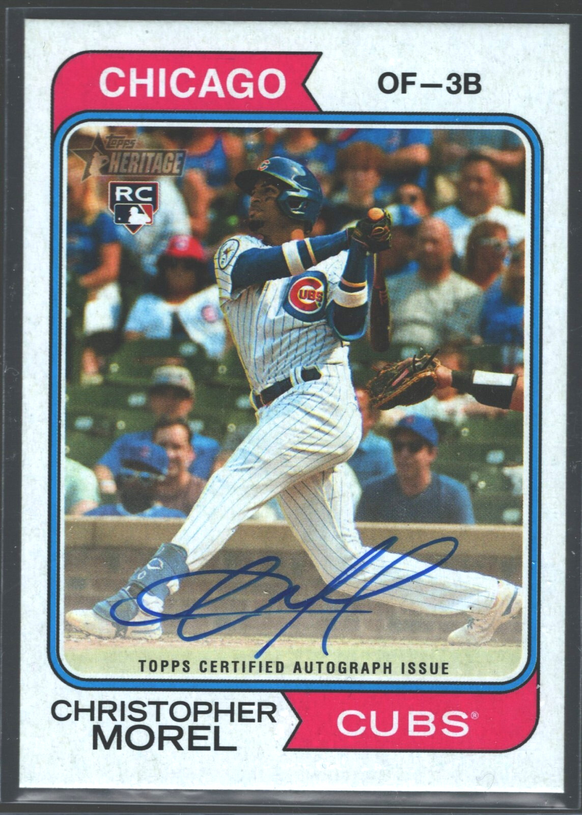 2023 Topps Heritage - Real One Autographs #ROA-CM CHRISTOPHER MOREL (RC)