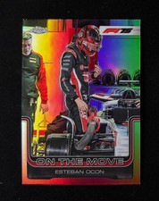 2025 Topps Chrome Formula 1 F1 Estebam Ocon Base On the Move #190 Refractor