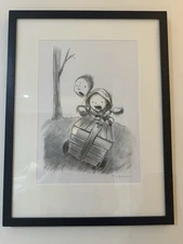 Original Framed  Pencil Drawing by Australian Illustrator & Author Tina Burke #2