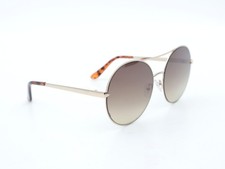 Guess Sunglasses 7559 Circular Aviators Gold Brown