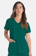Dickies EDS Essentials Stretch Scrub Top Teal Women's Small