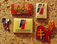 Lot pin's " Rassemblement Pour la République "- RPR - Politique - UDR - Chirac