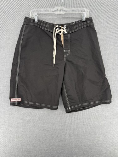 Vtg Rip Curl Board Shorts Mens 32 11" Beach Swim Trunks Pocket Drawstring Y2K