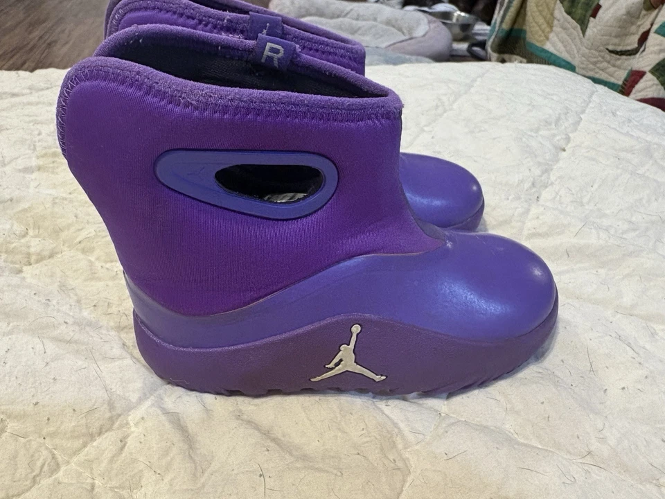 Nike Jordan Lil Drip Venom Botas Zapatos Niños Talla 5c Púrpura Botas de Lluvia Talla 10C Foto 2 de 4