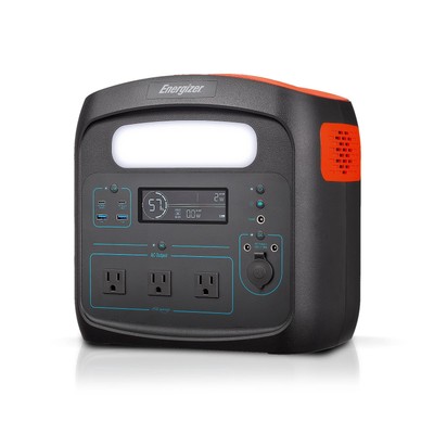 Energizer 960W MAX Portable Power Station, LiFePO4 LFP Solar Generator - Black