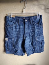 Polo Ralph Lauren NEW Boys Denim Cargo Shorts Sz 14 Naval Clothing Factory