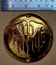 Vintage Car Brass Era 1911 Thomas Flyer Bronze Emblem.