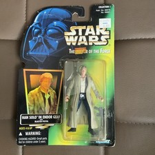 1996 Star Wars Power of the Force Endor Han Solo Action Figure Vintage