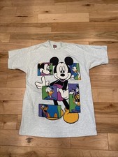 Mickey Unlimited Disney Heather Gray Graphic T-Shirt Sz XL Jerry Leigh USA Made
