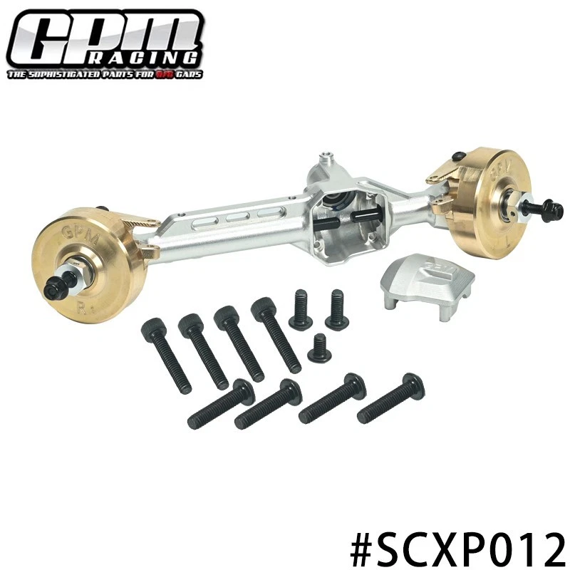 GPM Alu 7075 Brass Front Straight Axle Housing AXIAL 1/10 SCX10 Pro - Image 4 of 4