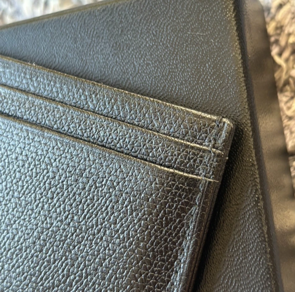 AUTH　CHANEL Card Case Business Holder A20906 Coco Button Leather Black　10S - Image 4 of 4