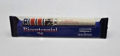 Vintage 1976 Ft. Leonard Wood MO Bicentennial Pen Sheaffer NoNonsense Pen W/Box