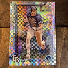 2025 Topps Chrome JOSH LOWE #111  [X-FRACTOR]  Tampa Bay Rays (SP) Mega Box Only