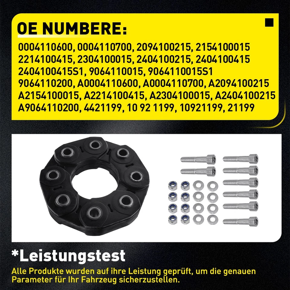 Hardyscheibe Vorne/Hinten Für Mercedes Sprinter 906 Vito Viano Mixto W639 Opel - Bild 3 von 4