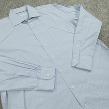 ETON Dress Shirt Mens 17 Button Up Long Sleeve Contemporary Glen Check