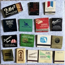 15 Vtg Matchbooks Mostly Unstruck + 1 Vintage Soap Lot Mauna Loa Hilton Jockey