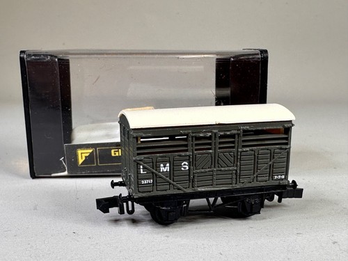 Graham Farish Spur N LMS Viehwagen 23717 graue Lackierung | Zustand: Used