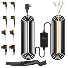 Dash Cam Hardwire Kit with Voltage Indicator Supports 11.6V to 12V Black