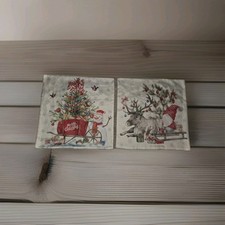 PILLOWCASE SET CHRISTMAS HOLIDAY REINDEER KNOME  SNOWMAN 20 x 20 NEW