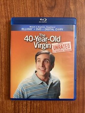 The 40-Year-Old Virgin Blu-ray/DVD, 2011 2 Disc Set Original 2005 Film 