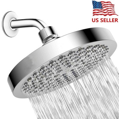 Luxury Shower Head High Pressure Rain Bathroom Chrome Showerhead Adjustable