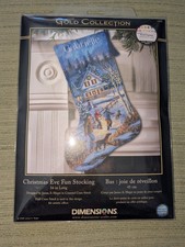 Dimensions Gold Collection Christmas Eve Fun Stocking Counted Cross Stitch Kit