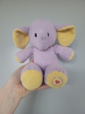 CHAD VALLEY WOOLWORTHS VINTAGE ‘MY FIRST FRIENDS’ LILAC YELLOW ELEPHANT SOFT TOY