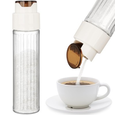 Home 16.9 OZ Sugar Dispenser with Automatic Pouring Switch OZ, Clear