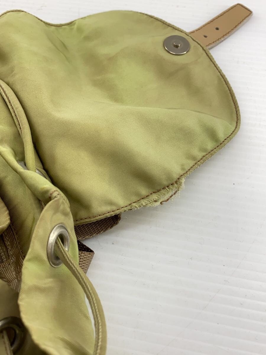 PRADA Backpack KHK Solid Khaki Triangle Logo Bag … - image 7