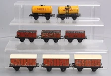 Trix Vintage HO Assorted Freight Cars: 2063, 2068, 2061 [8]