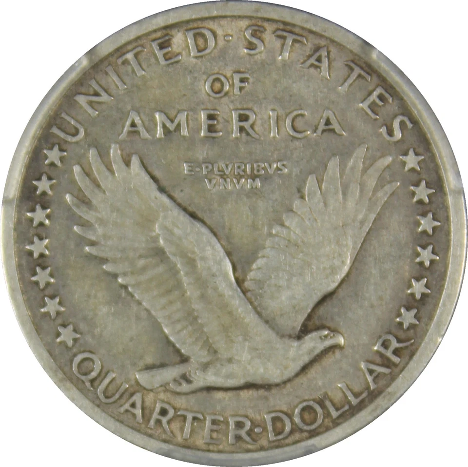 1917 VF35 Standing Liberty Quarter, Type 1, PCGS 57279055 - Image 2 of 4