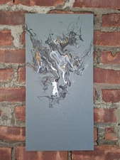 Original Acrylic Pour Painting Abstract Art signed canvas