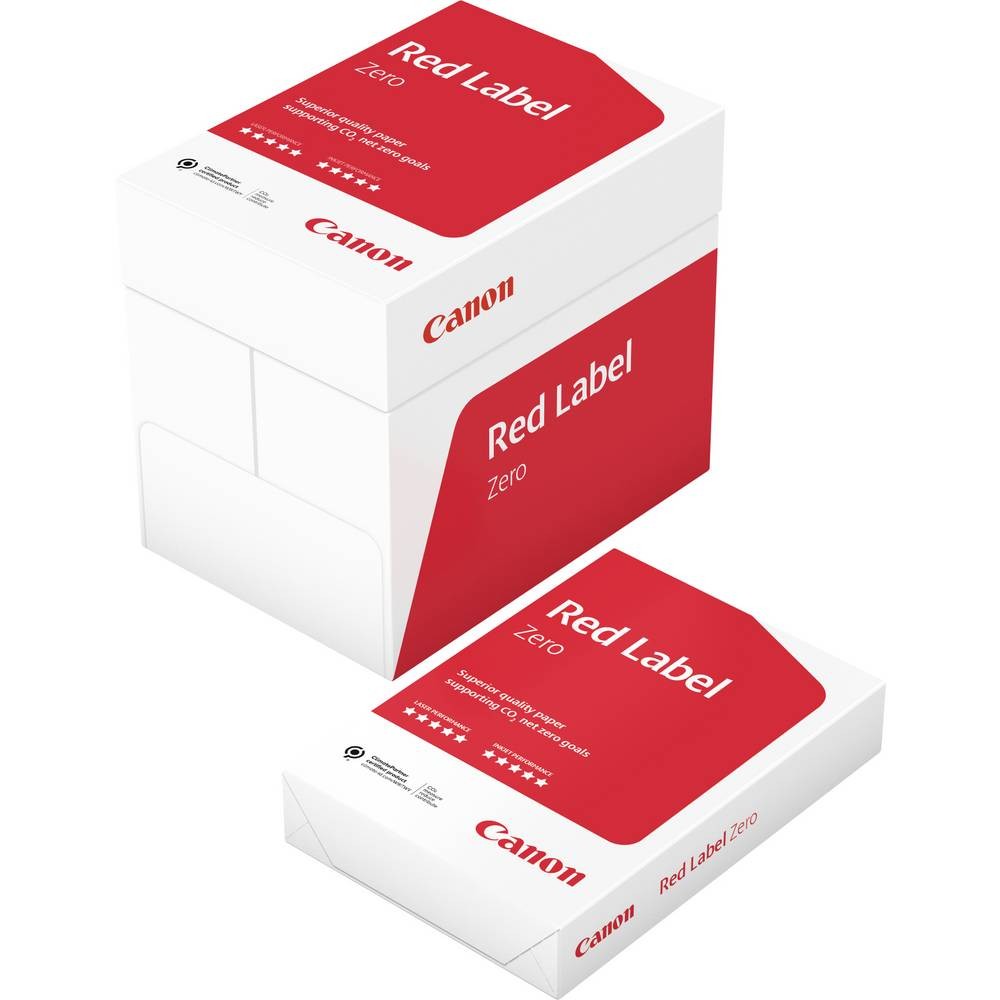 Papier photocopieur Canon Red Label Zero anti bourrage A4 80 g/m² pour tirage intensif