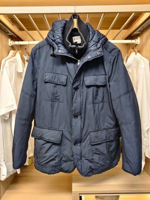 REISS MANTEL JACKE XL MARINE GESTEPPT WATTIERT REISSVERSCHLUSS KAPUZE 4 TASCHEN WARWICK HERREN CHORE