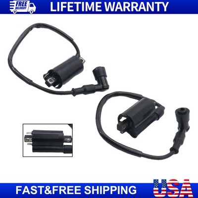 2Pcs Ignition Coil For Kawasaki Mule 4010 KAF620 4x4 UTV 2009-2021 w/ Boot Cap