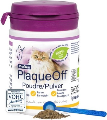 roDen PlaqueOff Pulver Katze 40g Natürliches Zahnpflegepulver