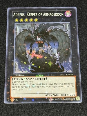 Yu-Gi-Oh Card Adreus, Keeper of Armageddon BP01-EN030 Starfoil Rare 1st Edition 