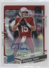 2023 Panini Clearly Donruss Auto Clayton Tune #56 Auto 19fe