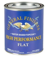 General Finishes High Performance Water Based Topcoat 1 Quart Flat