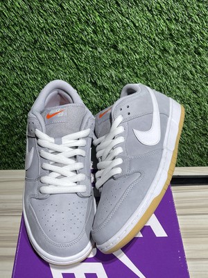 Size 10.5M/12W - Nike SB Dunk Low Pro ISO Orange Label Wolf Grey Gum Sz 10.5M DV